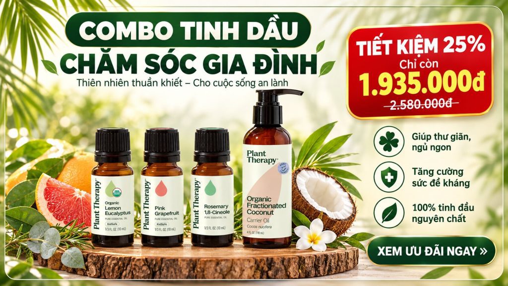 Combo tinh dầu chăm sóc gia đình